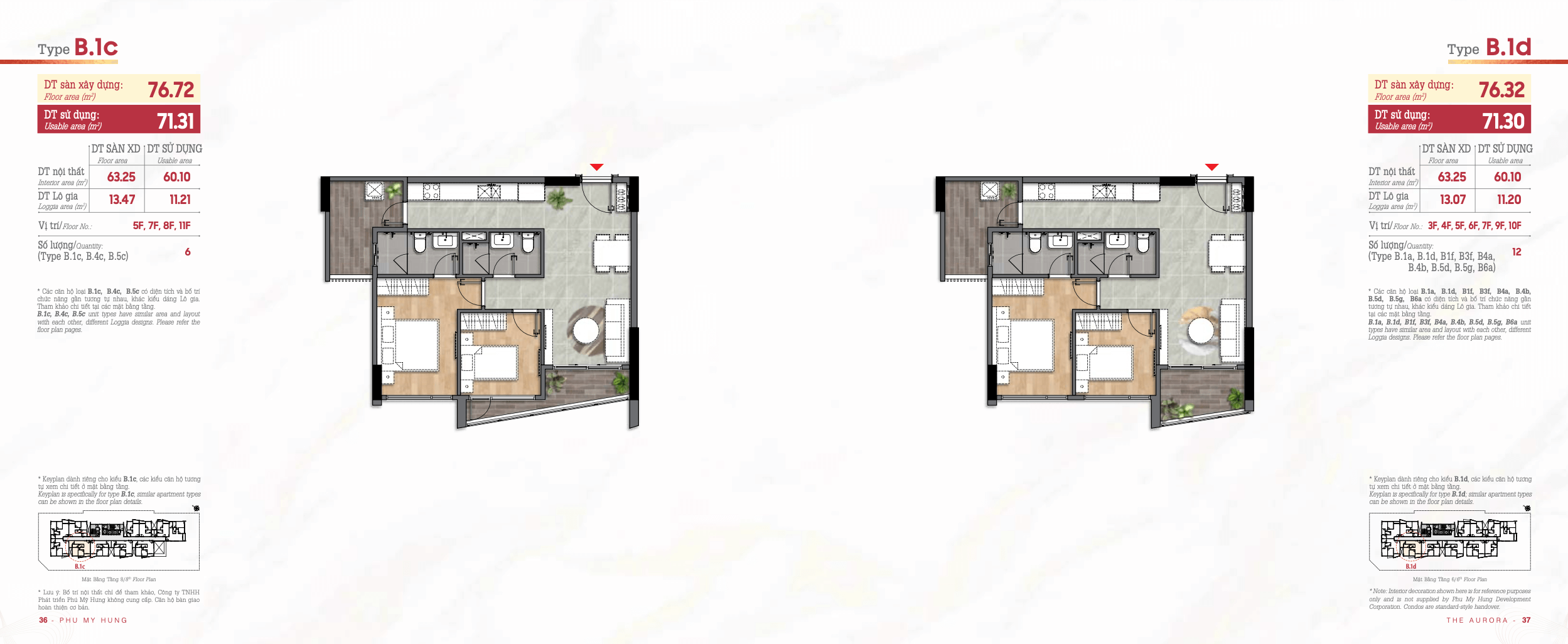 DỰ ÁN CĂN HỘ PHU MY HUNG THE AURORA 58 layout can ho the aurora phu my hung7 1