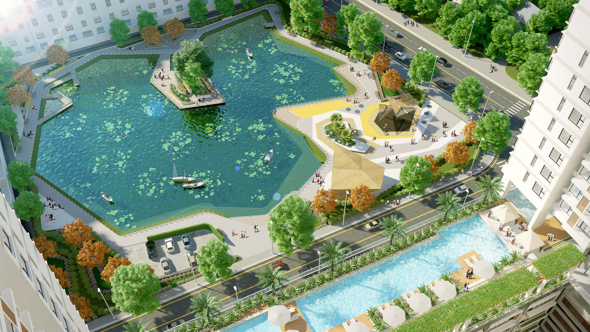 DỰ ÁN CĂN HỘ THE PEAK GARDEN QUẬN 7 43 02 cong vien luna park hon 6000 m2