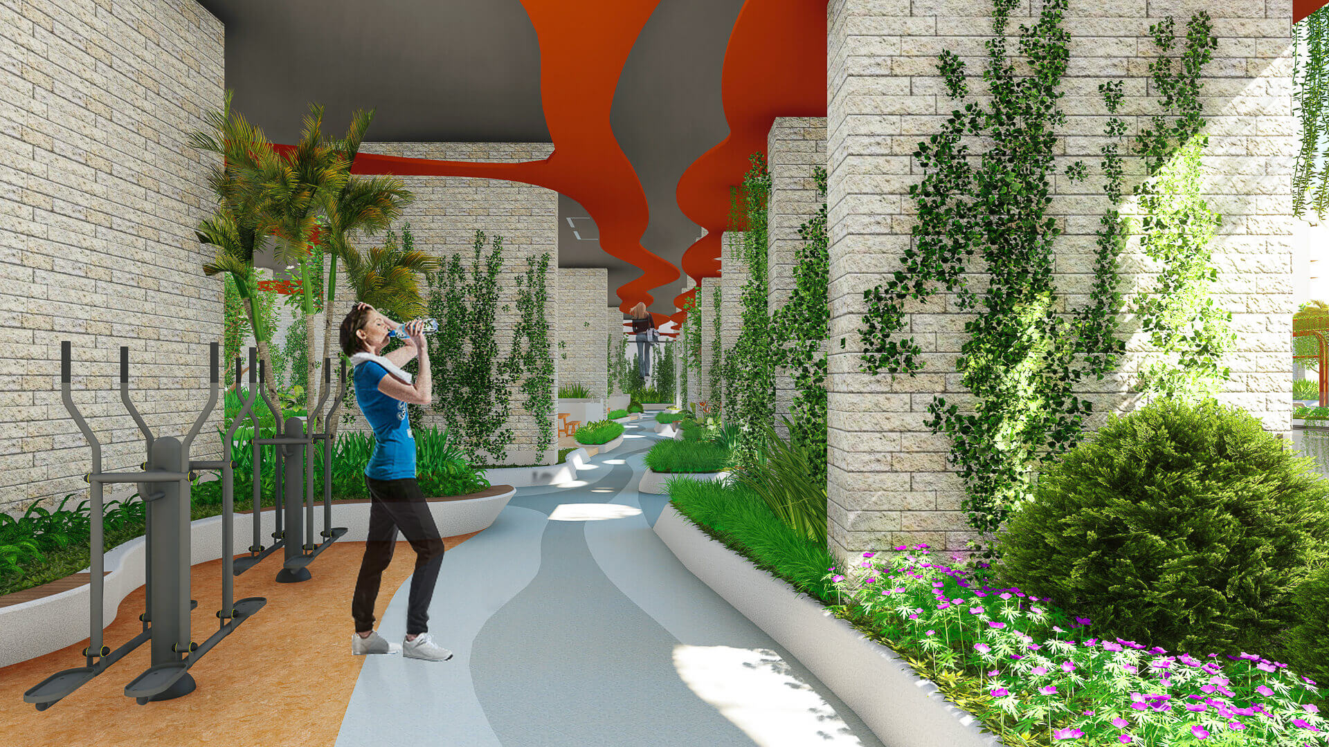 DỰ ÁN CĂN HỘ THE PEAK GARDEN QUẬN 7 56 17 khu the thao ngoai troi