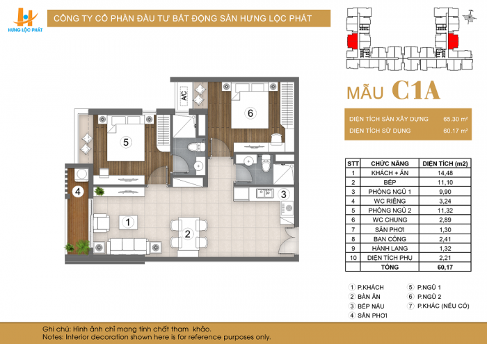 The Peak Garden quận 7 Hưng Lộc Phát 7 thiết kế 2pn dự án The Peak Garden quận 7