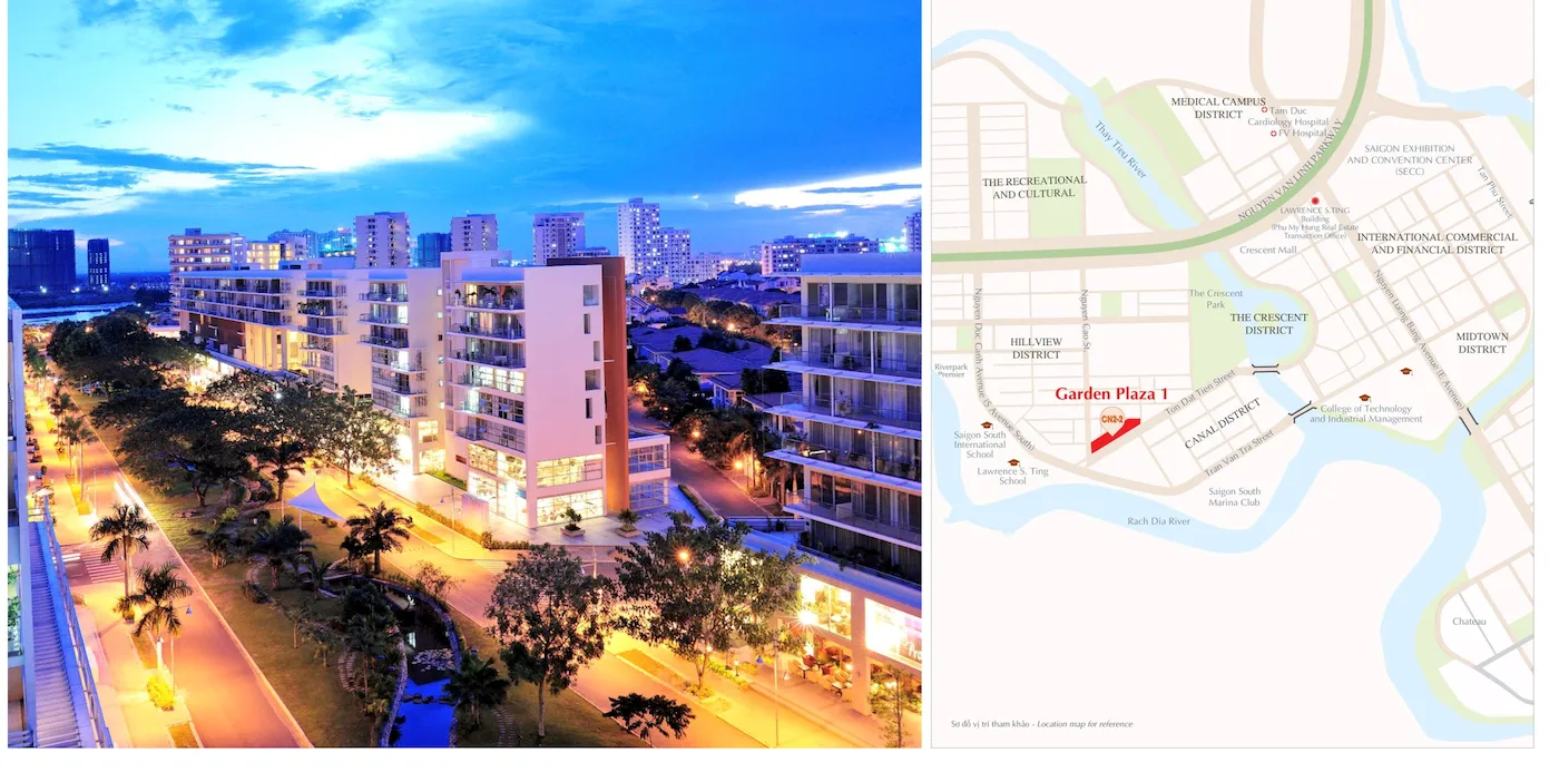 DỰ ÁN CĂN HỘ GARDEN PLAZA 1 PHÚ MỸ HƯNG QUẬN 7 13 Vị Trí Dự Án Căn Hộ Garden Plaza 1 Phú Mỹ Hưng Quận 7