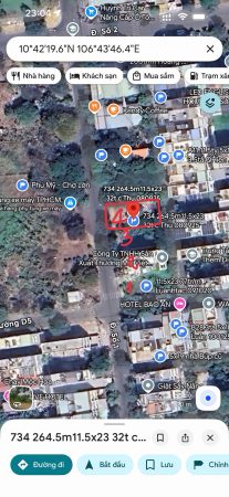 Bán 264.5m² Đất 2 Mặt Tiền Kdc Phú Mỹ Chợ Lớn Sổ Hồng Sẵn