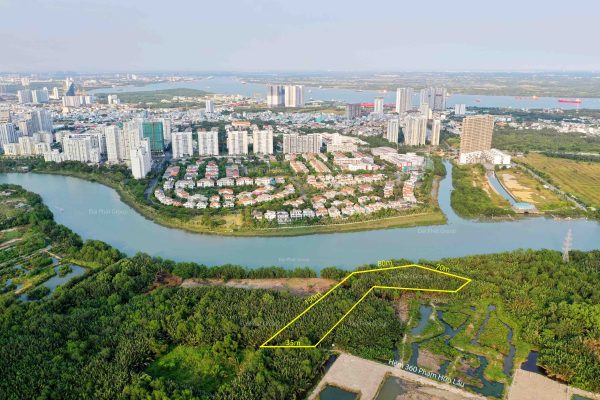 Bán 6685m Đất Ven Sông Rạch Đĩa Phước Kiển Đối Diện Khu Biệt Thự Chateau