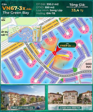 Bán Biệt Thự Song Lập Vịnh Ngọc 67 Vinhomes Green Paradise Cần Giờ