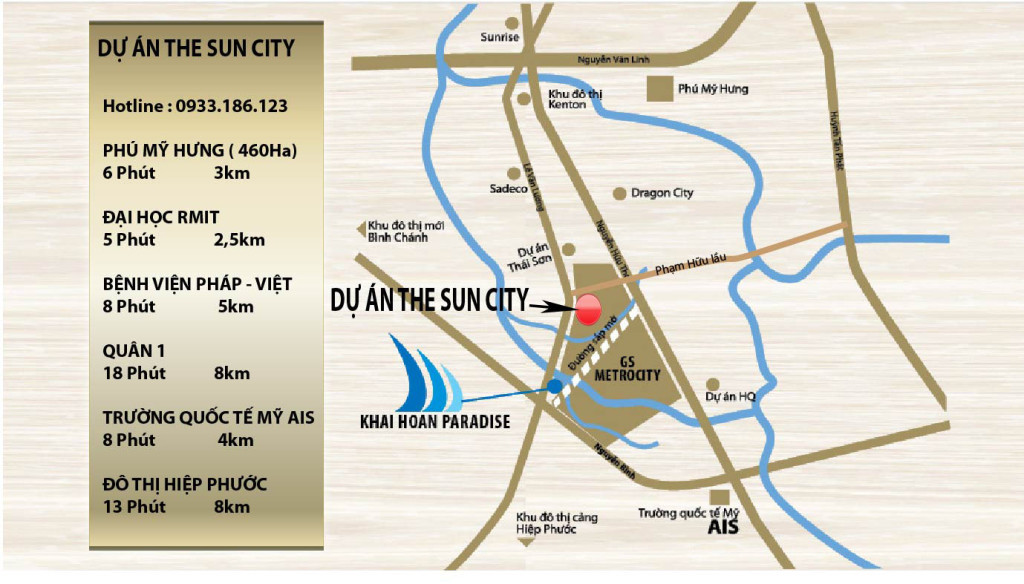 DỰ ÁN KDC THANH NHỰT - THE SUN CITY PHƯỚC KIỂN 8 Vị Trí Dự Án KDC Thanh Nhựt the Sun City Phước Kiển