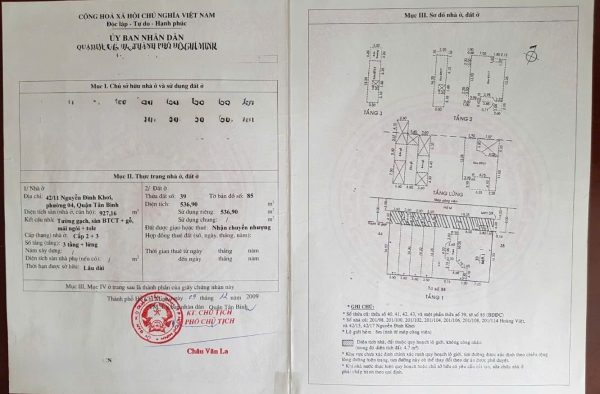 Bán Biệt Thự Hẻm Nguyễn Đình Khơi Tân Bình 536.9m2 Gần Sân Bay