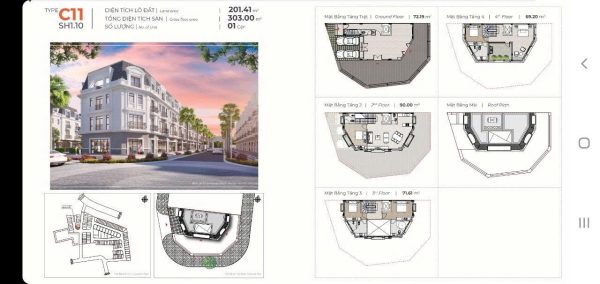 Bán Và Cho Thuê Nhà Phố The Amelie Villa Góc Hiếm Có 3 Mặt Tiền 201m² Đất 300m² Sàn Nhà Thô Thuận Tiện Thiết Kế