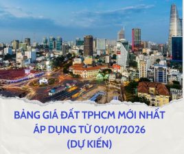 Bảng Giá đất Tphcm Mới Nhất áp Dụng Từ 01/01/2026 (dự Kiến)