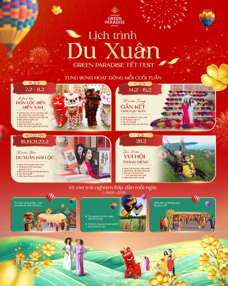 Khai Mạc Lễ Hội Chào Xuân Xuyên Tết Tại Vinhomes Cần Giờ Ngày 7 2: "lễ Hội Trong Lễ Hội" Bùng Nổ Sắc Xuân