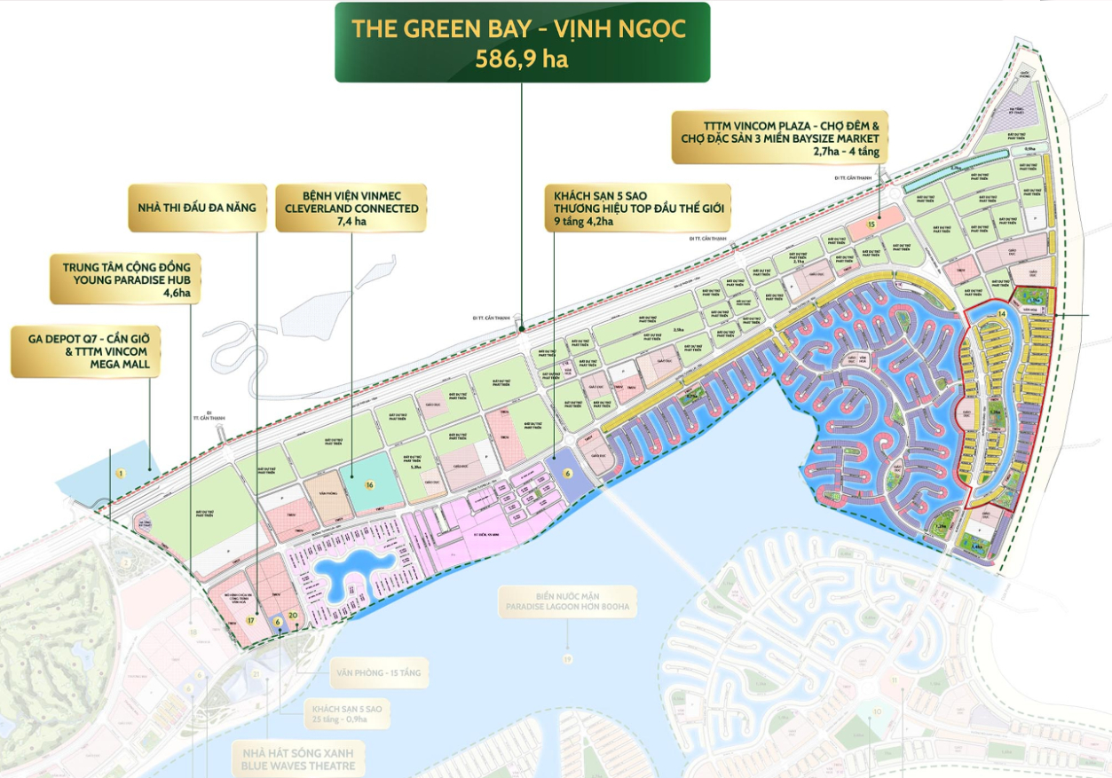 Tổng Quan Phân Khu Vịnh Ngọc The Green Bay Vinhomes Cần Giờ