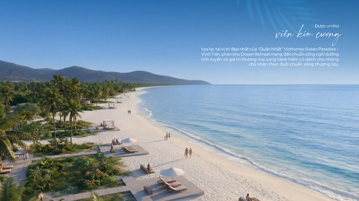 Ocean Retreat Khu Nghỉ Dưỡng Trọng Điểm Tại Vịnh Tiên (the Haven Bay), Vinhomes Green Paradise Cần Giờ