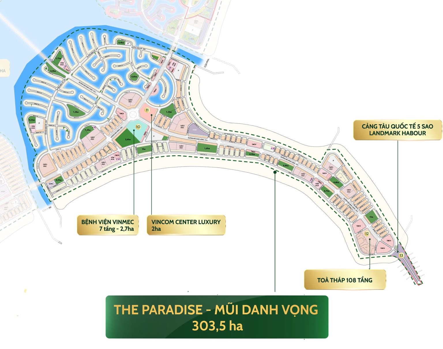 Tổng Quan Phân Khu Mũi Danh Vọng – The Paradise Vinhomes Cần Giờ