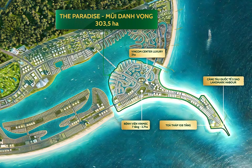 Tổng Quan Phân Khu Mũi Danh Vọng – The Paradise Vinhomes Cần Giờ